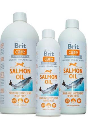 Brit Care Salmon Oil масло лосося для собак 1л