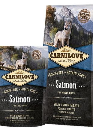 Carnilove Salmon Adult Dog полнорационный беззерновой корм с л...