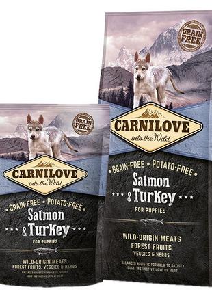 Carnilove Salmon and Turkey Puppy повнораціонний беззерновий к...