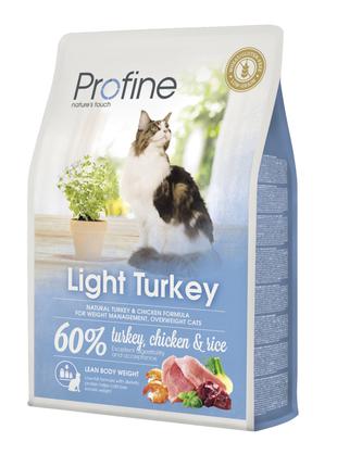 Сухой корм Profine Light для котов с избыточным весом с индейк...