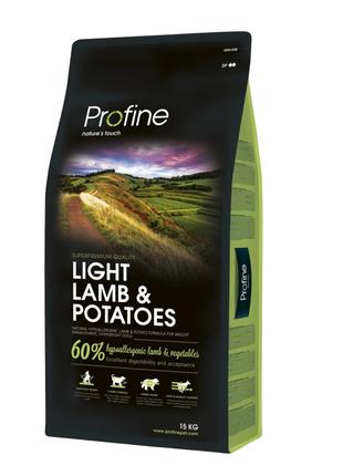 Profine Light Lamb and Potatoes корм для собак с лишним весом ...