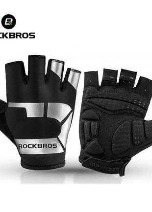 Велоперчатки без пальцев Rockbros S220BK велосипедные перчатки