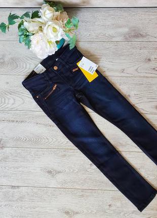 Стрейчевые джинсы девочке 6-7(122см)  h&m новые с бирками