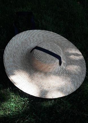 Соломенная шляпа поля 15см