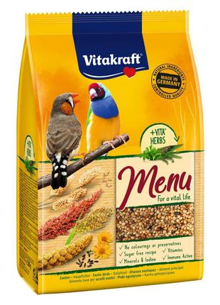 Vitakraft Premium Menu Exotic корм для мелких экзотических пти...