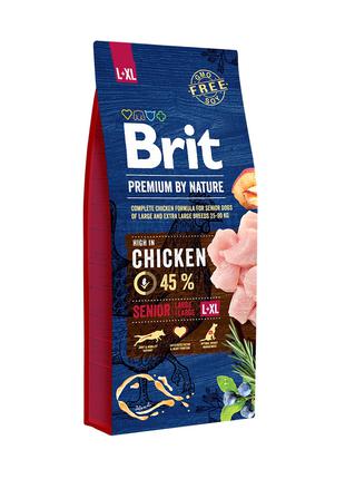 Brit Premium by Nature Senior L-XL корм для стареющих собак кр...