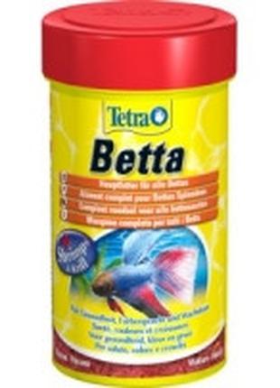 Tetra Betta основной хлопьевидный корм для бойцовых рыб и друг...