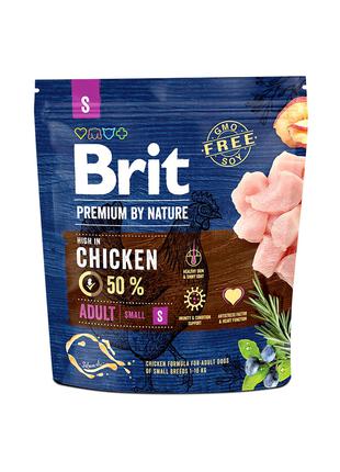 Brit Premium by Nature Adult S корм для собак мелких пород, 1кг