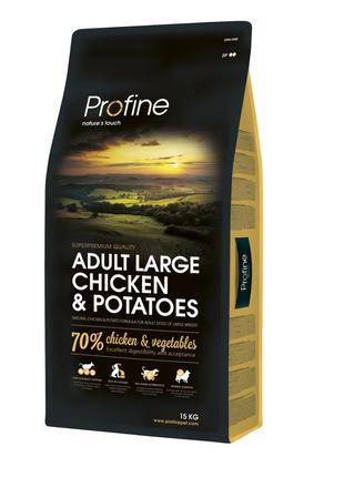 Profine Adult Large Chicken and Potatoes корм для собак крупны...
