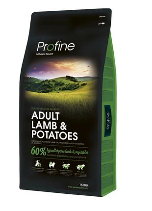 Profine Adult Lamb and Potatoes корм для взрослых собак с ягне...