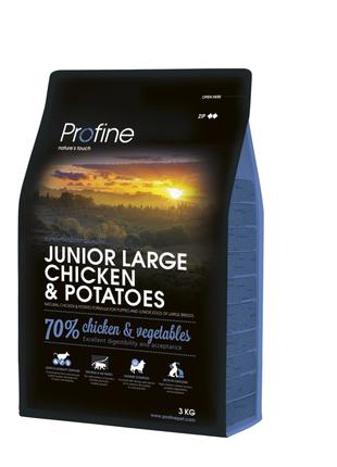 Profine Junior Large Chicken and Potatoes корм для щенков круп...