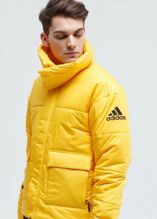 Мужская куртка пуховик adidas big baffle jacket dz1431 воротни...