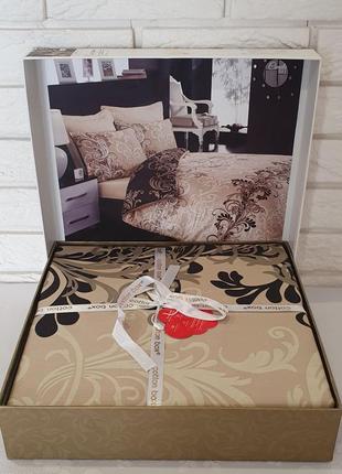 Постельное белье cotton box сатин 200x220 cemile bej