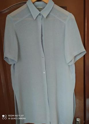 Ніжна стильна оригінальна блузка туніка накидка р. 48-50-46