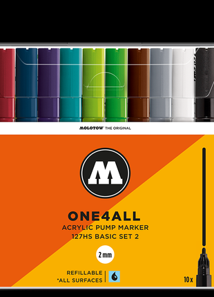 Molotow / Набор маркеров Molotow One4all 127HS Basic Set 2 10 шту