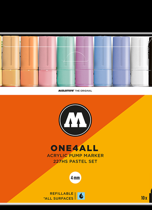 Molotow / Набор маркеров One4all 227HS Pastell set 10 штук