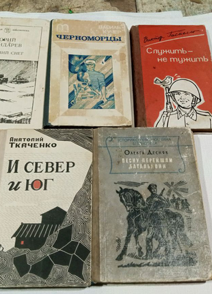 Книги про Велику Вітчизняну Війну в кількості 5 штук.
