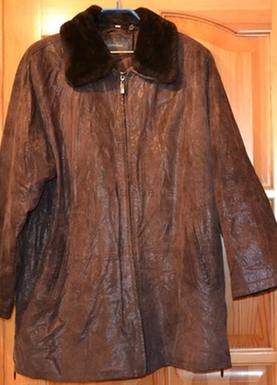 Шкіряне пальто розмір xl