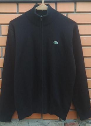 Кофта  джемпер свитер брэнда  lacoste sport zip jumper на полнии