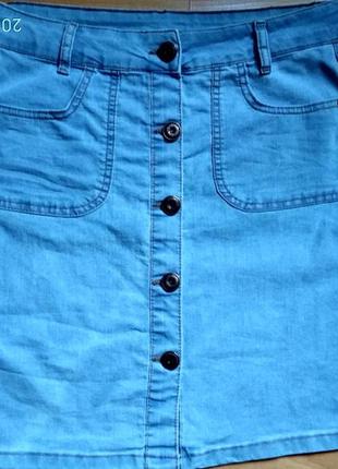 Стильная джинсовая юбка denim 40 размера