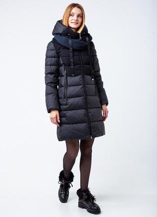 Коллекция зима 2020! зимняя черная куртка пуховик clasna cw19d...