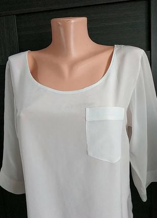 Брендовая шелковая невесомая блуза блузка туника.