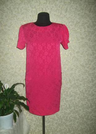 Стильне плаття з кишенями ,актуальний колір-фуксія