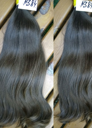 N 384 натуральные некрашенные славянские волосы 48 см