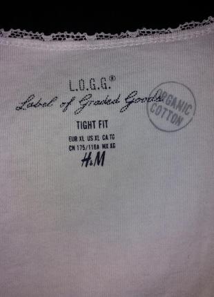 Майка  organik cotton американского бренда h&m p.xl
