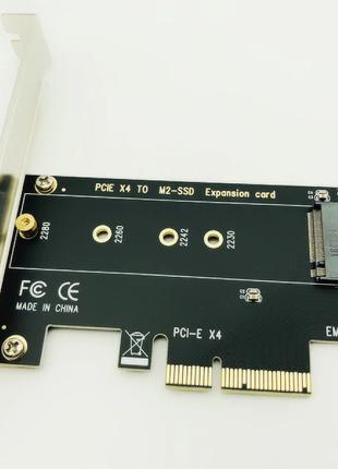 Адаптер M.2 NGFF NVMe SSD тип 2230/2242/2260/2280 на PCI-e x4