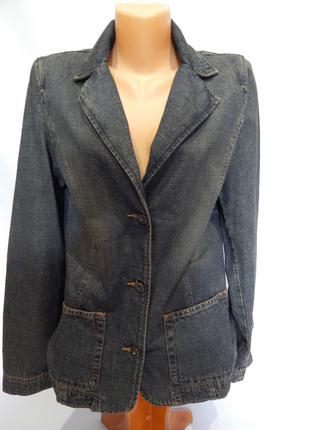 Куртка-пиджак джинсовая женская легкая р 48-50 019Ш (только в ...