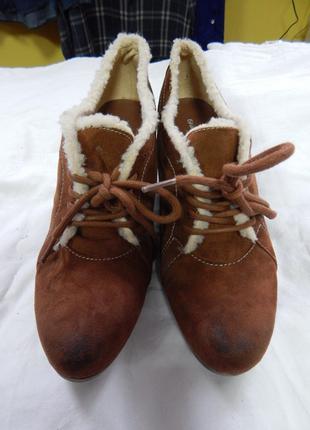 Женские демисезонные ботинки Graceland р. 41 кожа нубук (тольк...