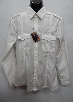 Мужская рубашка с длинным рукавом H&M; 145ДР р.48 (только в ук...
