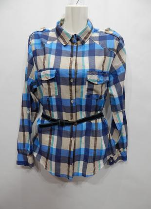 Блуза-рубашка легкая фирменная женская George (хлопок) р.48-50...