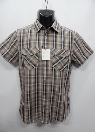 Мужская рубашка с коротким рукавом H&M; оригинал (039КР) р.46 ...