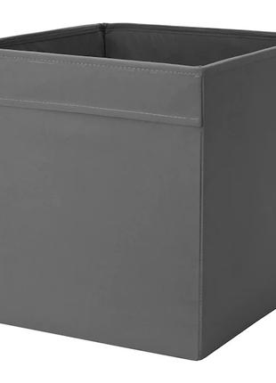 Коробка Серая Для Хранения Вещей IKEA 33x38x33 См Ящик