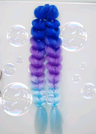 Съёмные косы из канекалона плетение 3D кос