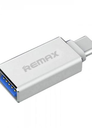 OTG переходник REMAX Type C (USB3.0) to OTG RA-OTG1 серебро
