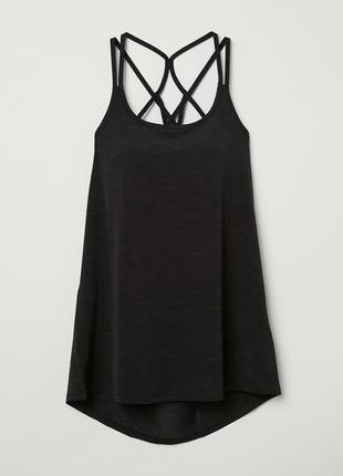 Новая спортивная майка с вшитым топом h&m. размер s