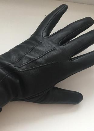 Новые кожаные теплые перчатки, натуральная кожа на утеплителе