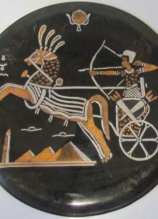Винтажные металлические настенные тарелки. Египет, 60—е годы 1...