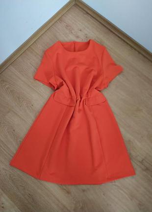 Морквяне/коралове/помаранчеве плаття/ платье большого размера
