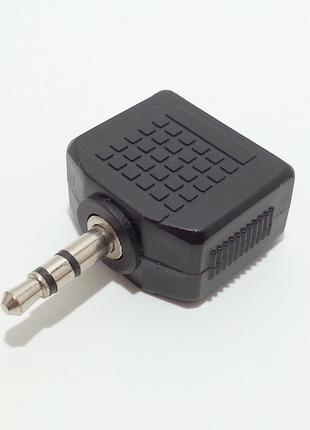 Переходник для пары наушников 2 на 1 3.5 mm mini jack