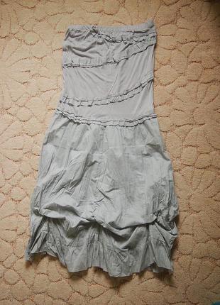 Arefeva легкое платье с воланами m хлопок