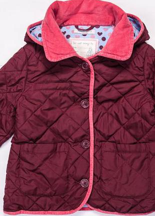 Осенняя куртка indigo для девочки 4-5 лет, 104-110 см