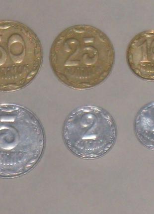 Монеты Украины (2007) - 6 шт.
