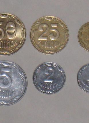 Монеты Украины (2008) - 6 шт.