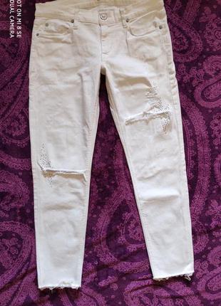 Фирменные белые джинсы hudson