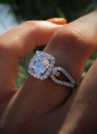 Кольцо "unique diamond", кольцо с камнем