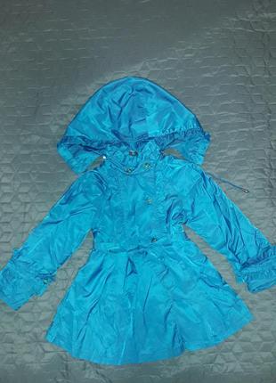 Luksik осінній утеплений плащик пальто на 4-5-6 років